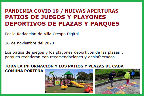 PATIOS Y PLAZAS DE JUEGOS